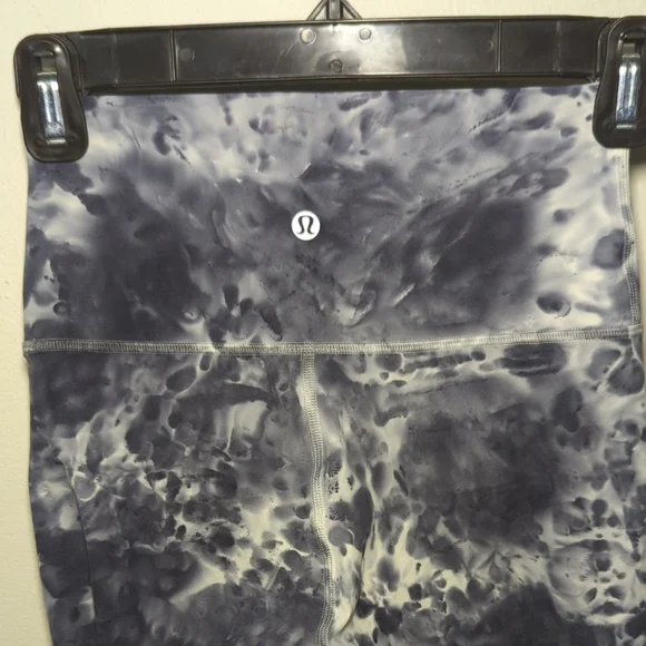 Lululemon Wunder Under High-Rise Tight 25" Marble Dye Classic Navy Womens Size 2 - Picture 4 of 6